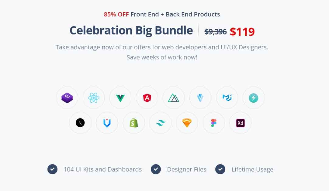 Summer Deal by Creative-Tim - 85% OFF