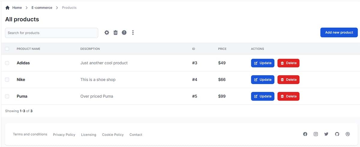 Django Data Tables - Module provided by Rocket Django