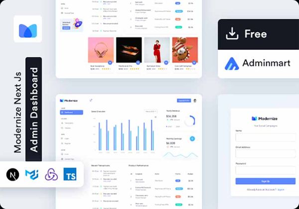 Modernize - Free NextJS Template